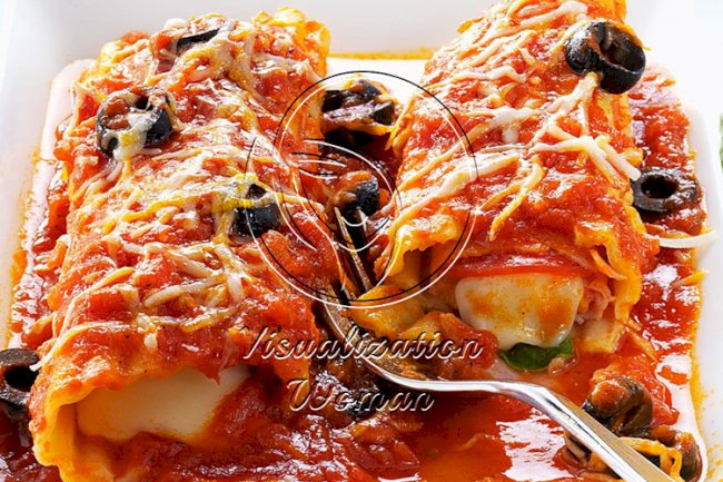 Pizza-Style Manicotti
