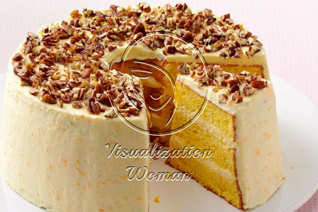 Layered Orange Sponge Cake