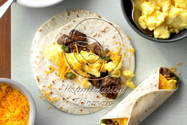 Sausage Breakfast Burritos
