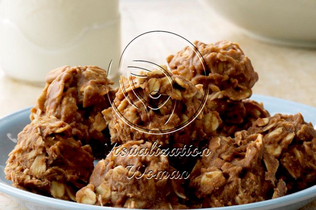Chocolate Peanut Butter No-Bake Cookies