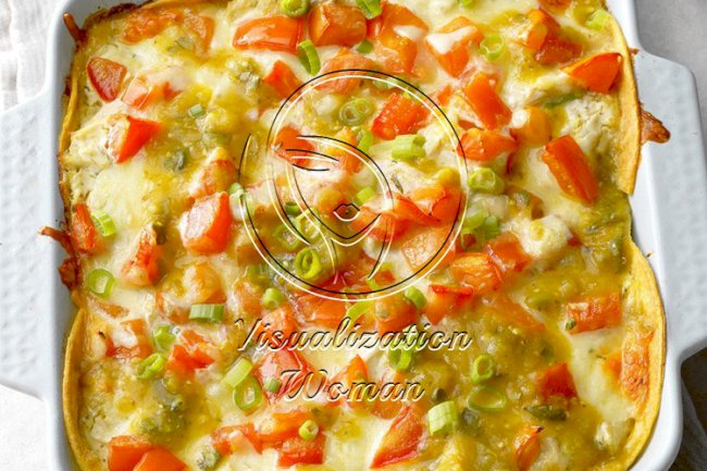 Salsa Verde Chicken Casserole