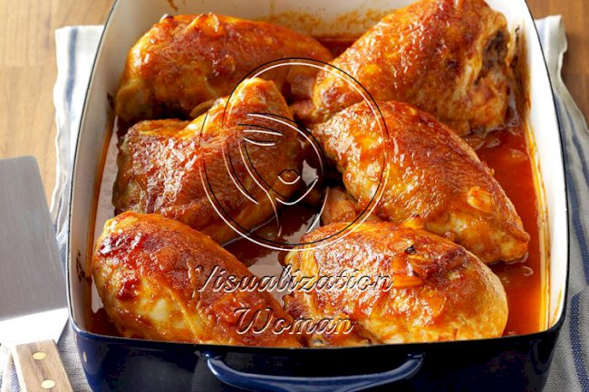 Delicious Oven Barbecued Chicken