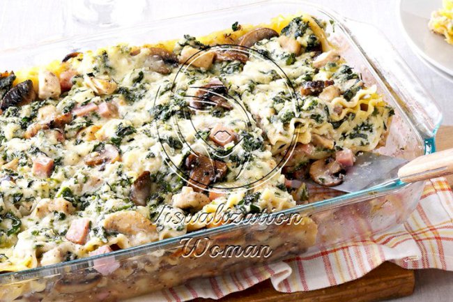 Chicken Marsala Lasagna