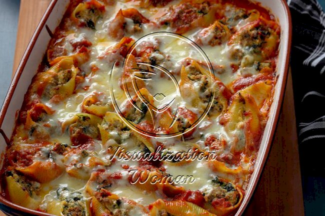 Stuffed Shells with Arrabbiata Sauce