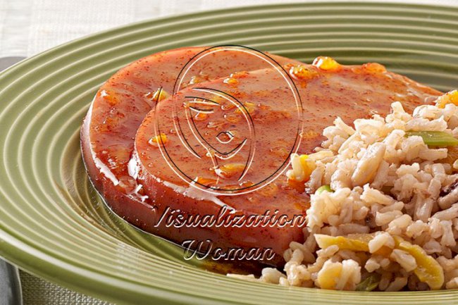 Orange-Glazed Ham Steaks