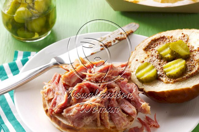 Beer-Braised Pulled Ham