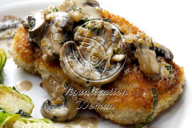 Pork Chops with Mushroom Bourbon Sauce