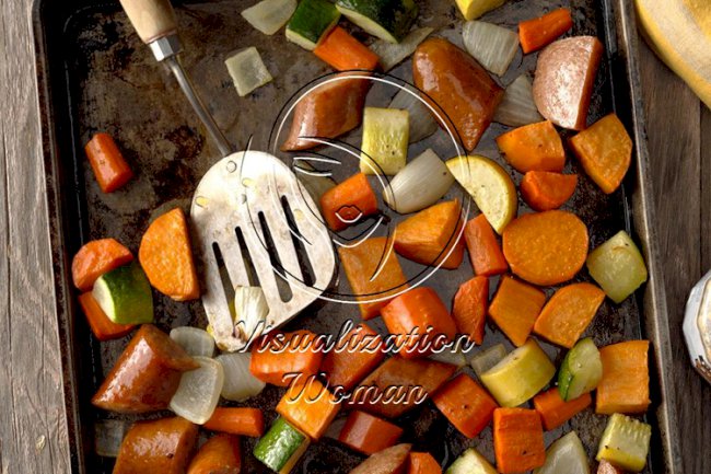 Roasted Kielbasa & Vegetables