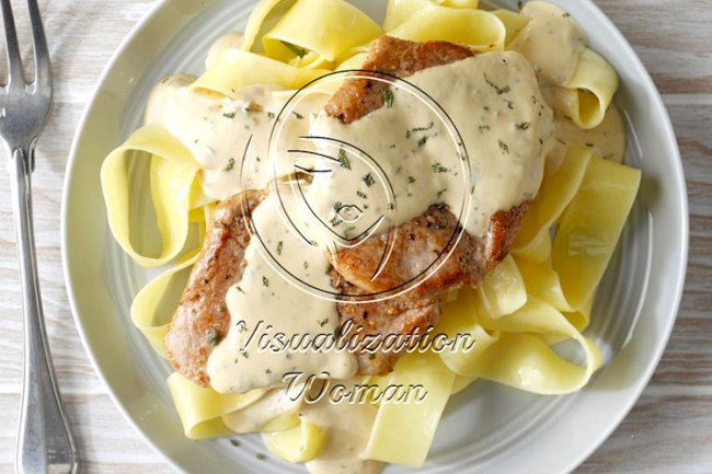 Pork with Mustard Sauce