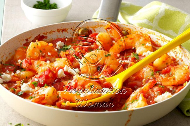 Feta Shrimp Skillet