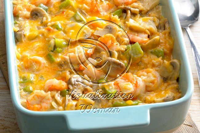 Makeover Shrimp Rice Casserole