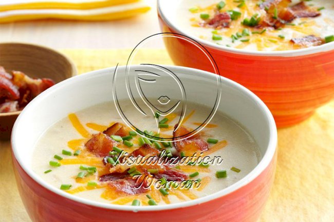 Slow-Cooked Loaded Potato Soup