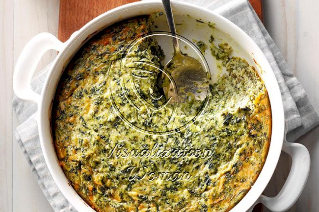 Spinach Souffle Side Dish