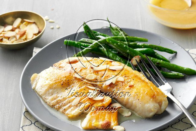 Lemon-Butter Tilapia with Almonds