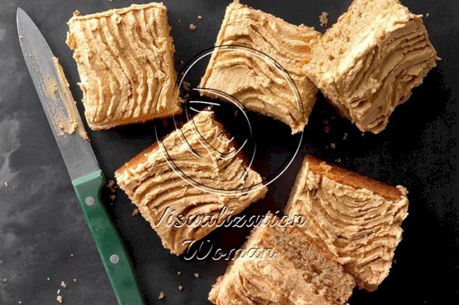 Pecan Cake with Cookie Butter Frosting