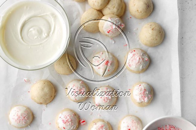 Candy Cane Snowballs