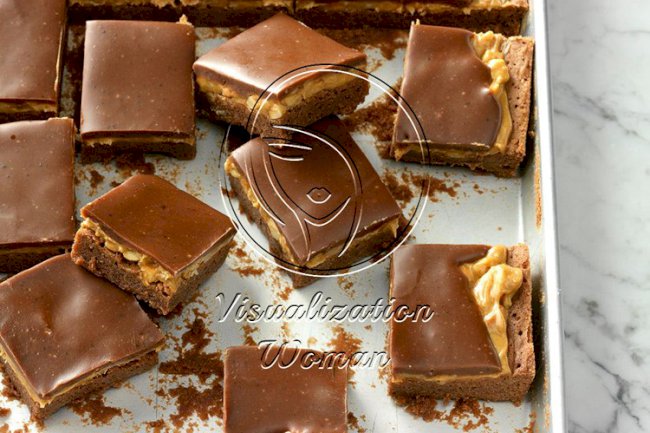 Layered Chocolate Marshmallow Peanut Butter Brownies