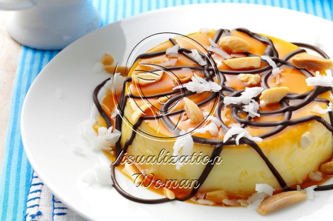 Almond Coconut Flans