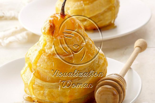 Air-Fryer Honeyed Pears in Puff Pastry