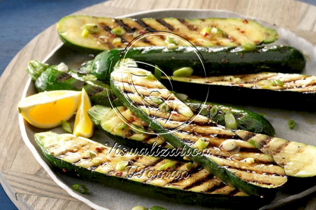 Grilled Zucchini with Onions