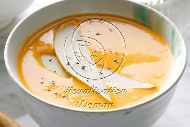 Cheddar Pear Soup