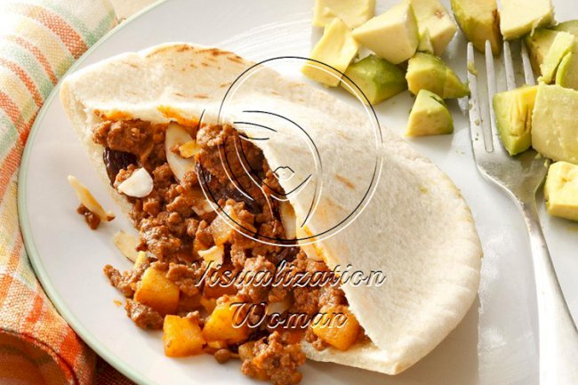 Picadillo in Pita Bread