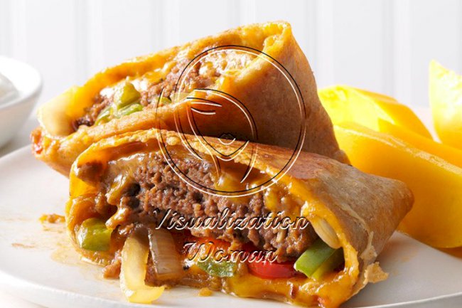 Fajita Burger Wraps