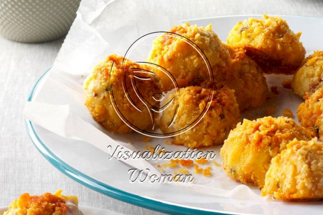 Bacon-Cheddar Potato Croquettes