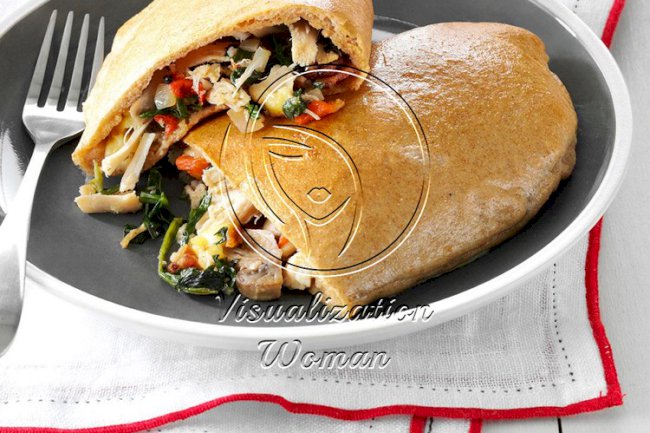 Loaded Chicken & Gouda Calzones
