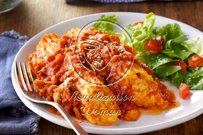 Three-Cheese Turkey Manicotti