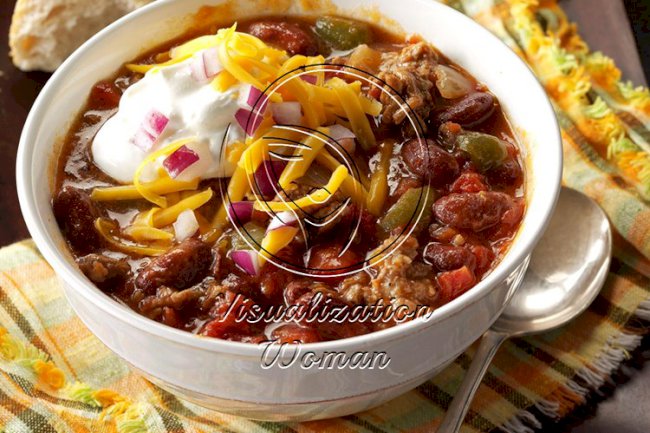 Slow-Cooked Chunky Chili