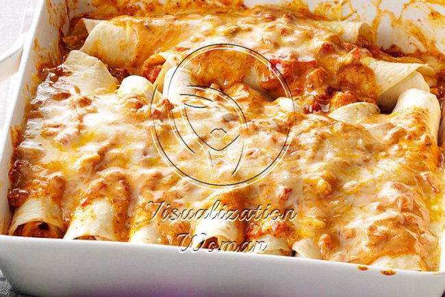 Simple Creamy Chicken Enchiladas
