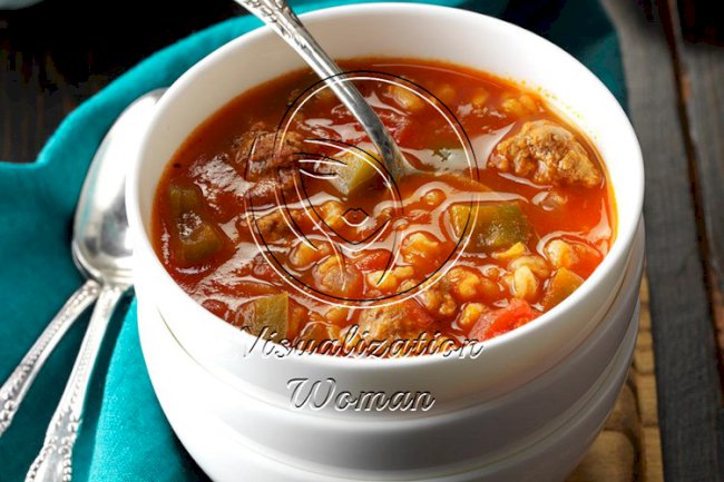 Slow Cooker Stuffed Pepper Soup