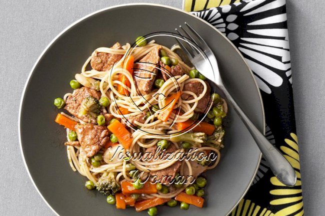 Pork and Vegetable Lo Mein