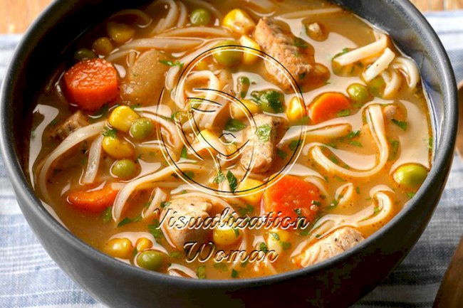 Turkey Ginger Noodle Soup