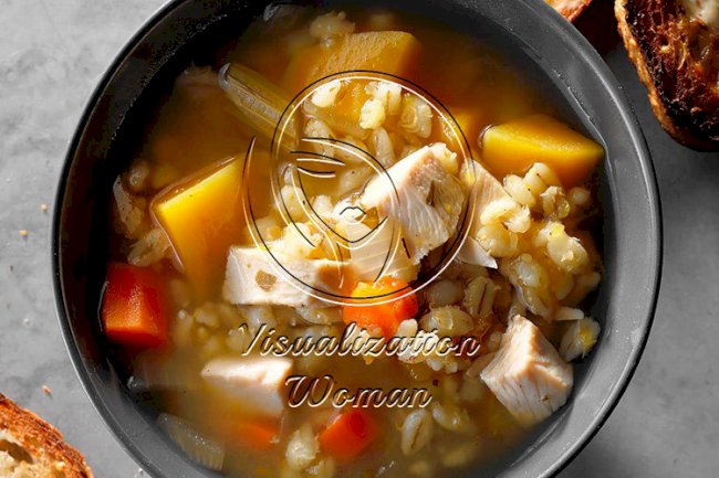 Butternut Squash and Barley Soup