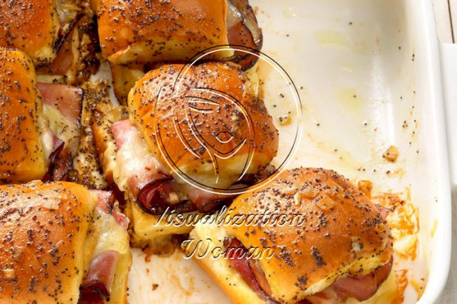 Caramelized Ham & Swiss Buns