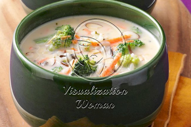 Wild Rice with Broccoli Soup