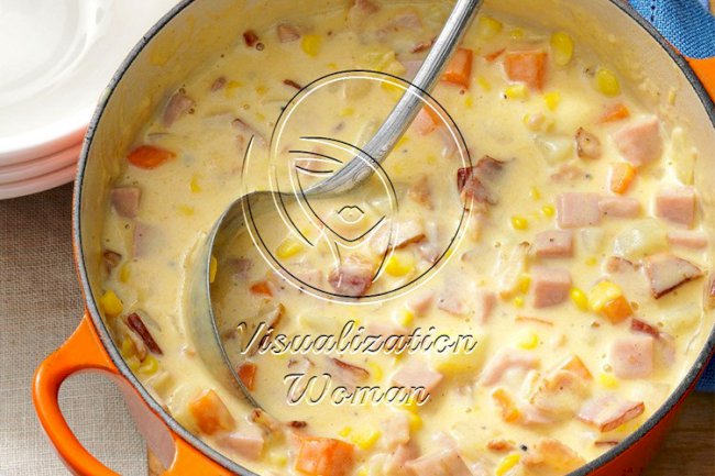 Cheesy Ham Chowder