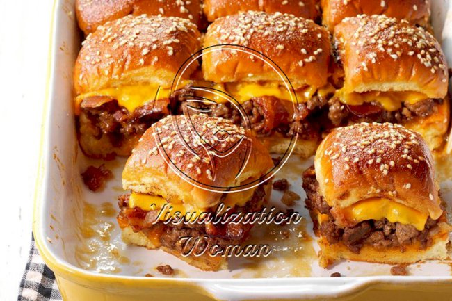 Bacon Cheeseburger Slider Bake