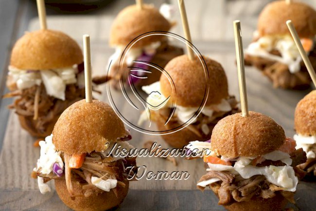 Pulled Pork Doughnut Hole Sliders