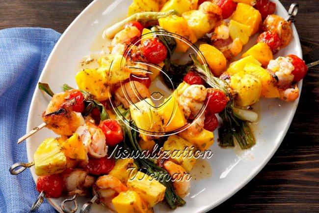 Broiled Shrimp Skewers