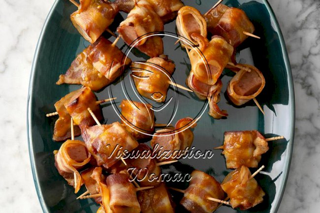 Bacon-Wrapped Spam Bites