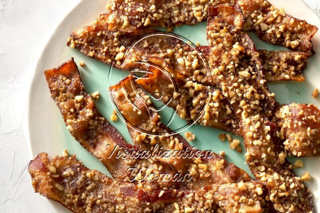 Walnut Glazed Bacon
