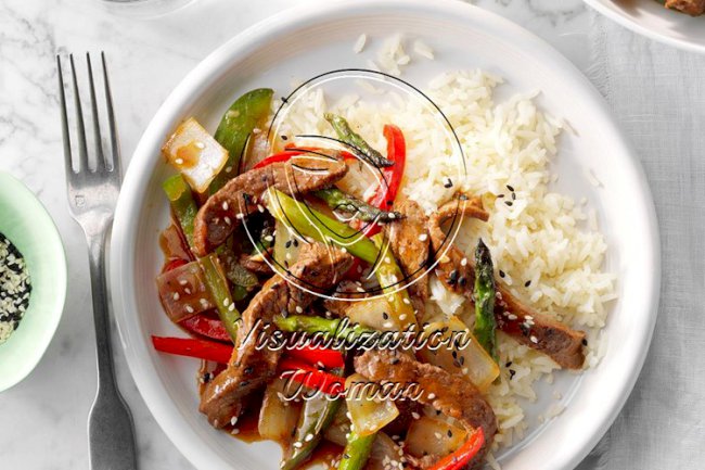 Asparagus Beef Teriyaki