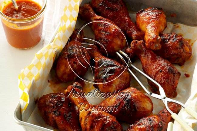 Rhubarb-Apricot Barbecued Chicken