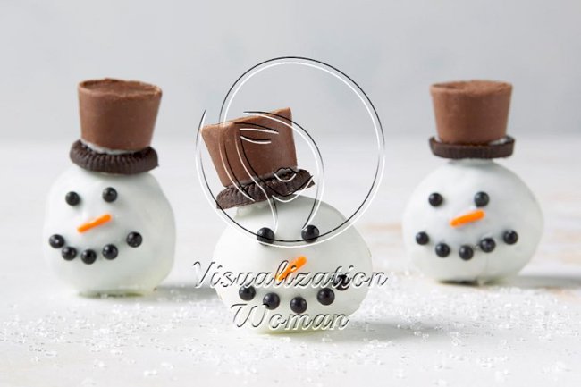 Snowman Oreo Balls