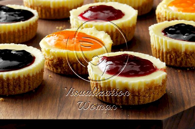 Jam-Topped Mini Cheesecakes