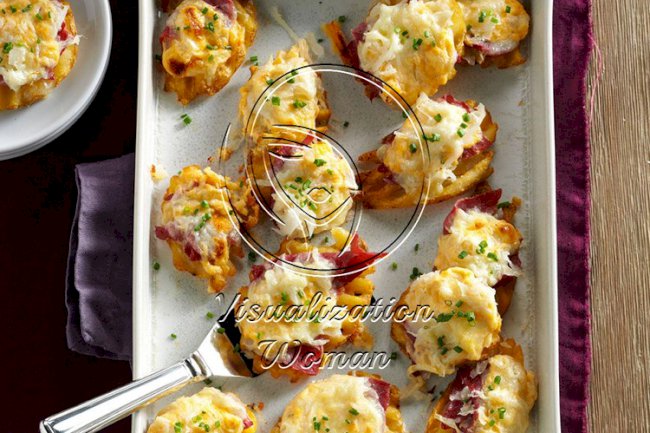 Reuben Waffle Potato Appetizers