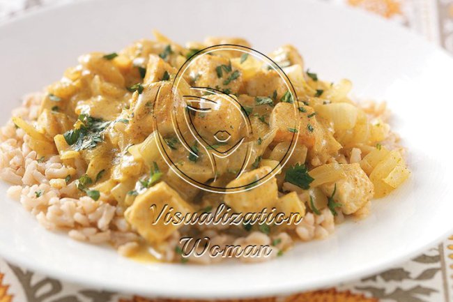 Curried Tofu with Rice